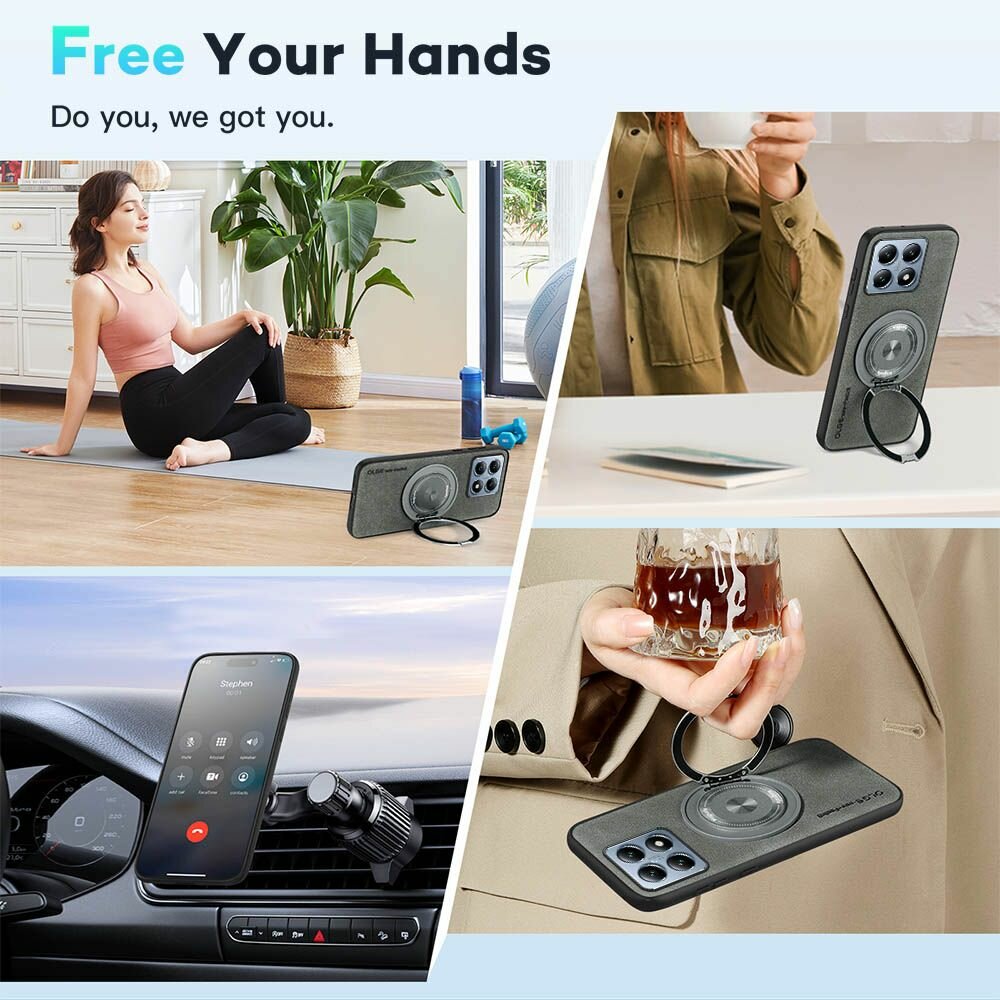 Картинки Чехол для Xiaomi 14T Pro(Сяоми 14T Про) совместимый с MagSafe (магсейф), противоударный, с кольцом подставкой