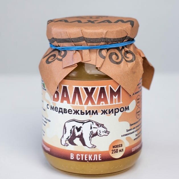 Изображение Балхам с медвежьим жиром от бронхиальной астмы, гастрита с повышенной кислотностью 250гр