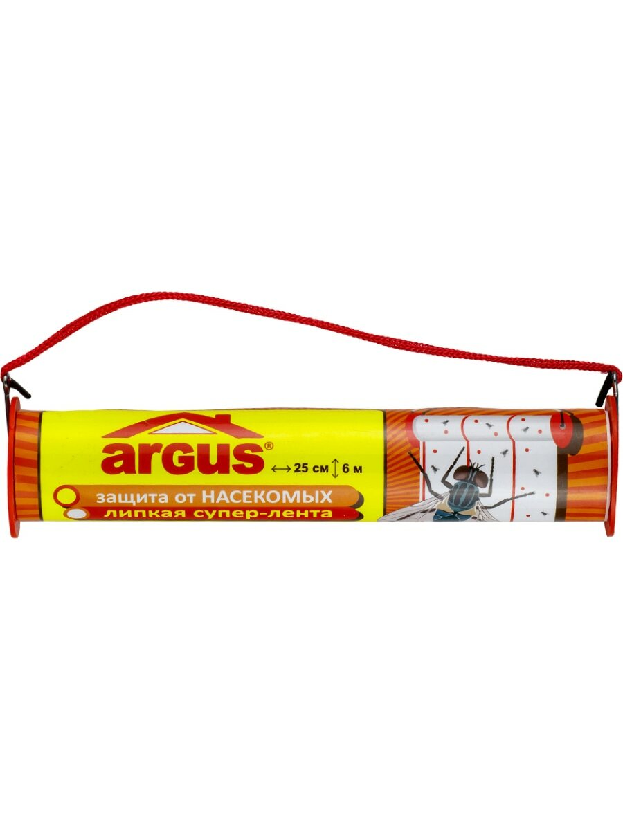 Argus (Аргус) клеевая ловушка от мух, мошки, моли (ролик) (6 метров x 25 см), 1 шт