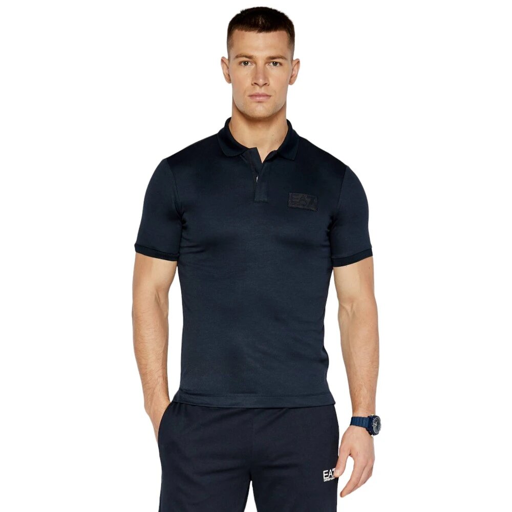Поло EA7 EMPORIO ARMANI, размер XL, синий