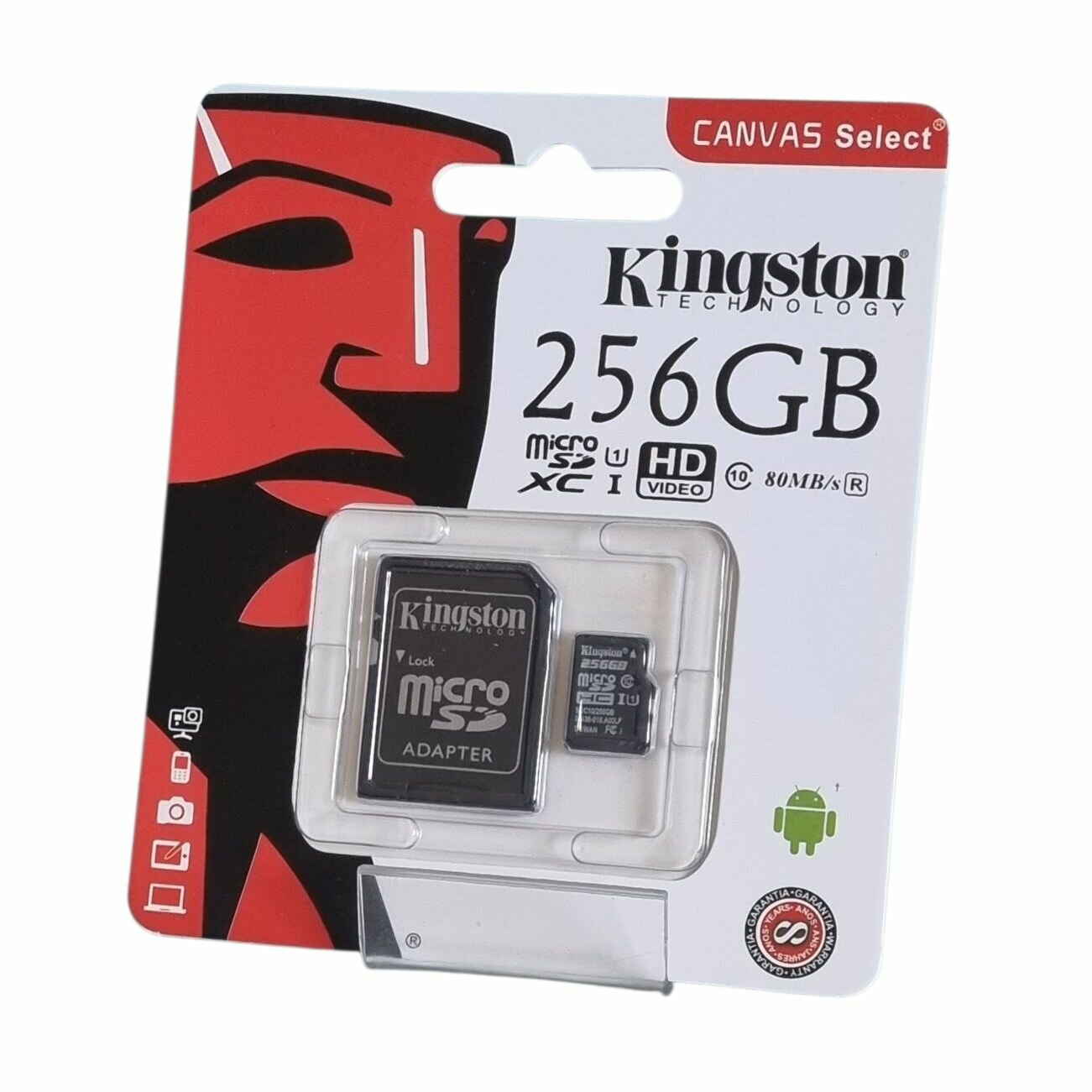 Карта памяти Micro SD SDC 10/256 Kingston 256 GB, 10 класс