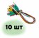 Зажим REXANT "Крокодил" 16-0036, 5A, с проводом, изоляция ПВХ, дл...