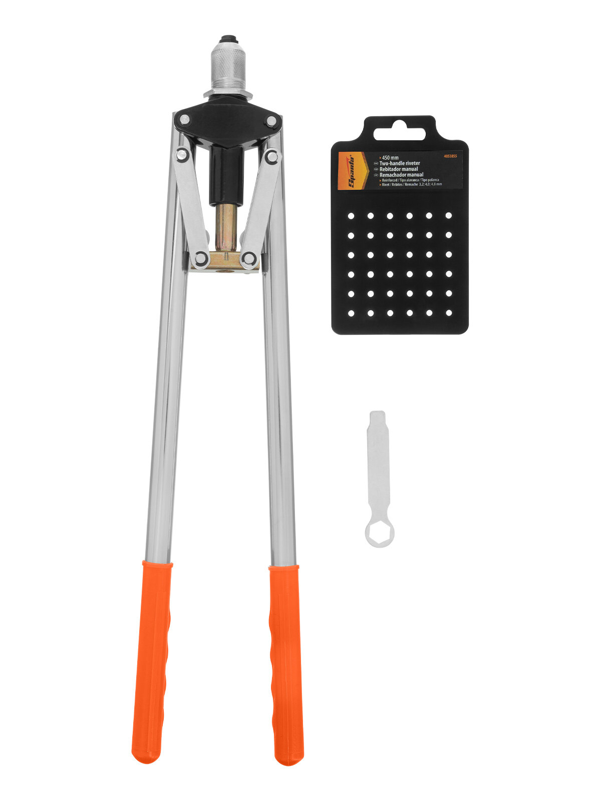 Заклепочник Sparta 450 мм двуручный усиленный заклепки 3 2-4 0-4 8 мм 405385