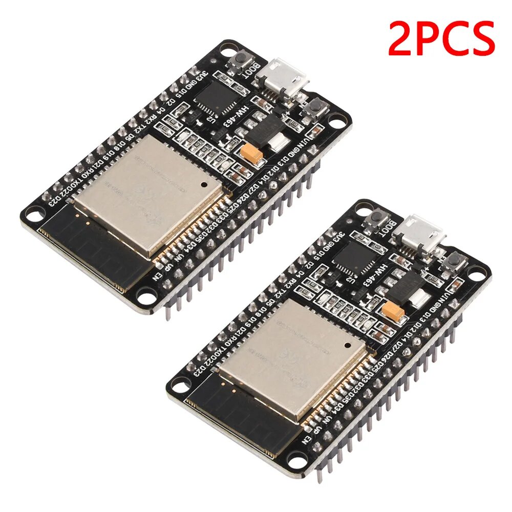 1/2 шт. плата разработки ESP32 плата ESP-32 NodeMCU-ESP32 ESP32 DEVKITV1 CP2102 Wi-Fi + Bluetooth микроконтроллер двухъядерный, 2pcs CP2102