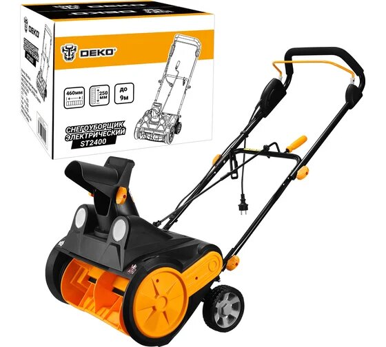 Снегоуборщик электрический DEKO ST2400 46 см 2400 Вт 2 фары 085-4446