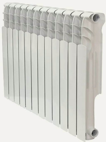 Изображение товара Радиатор Oasis ECO, алюминиевый, 12 секций, боковое подключение, белый
