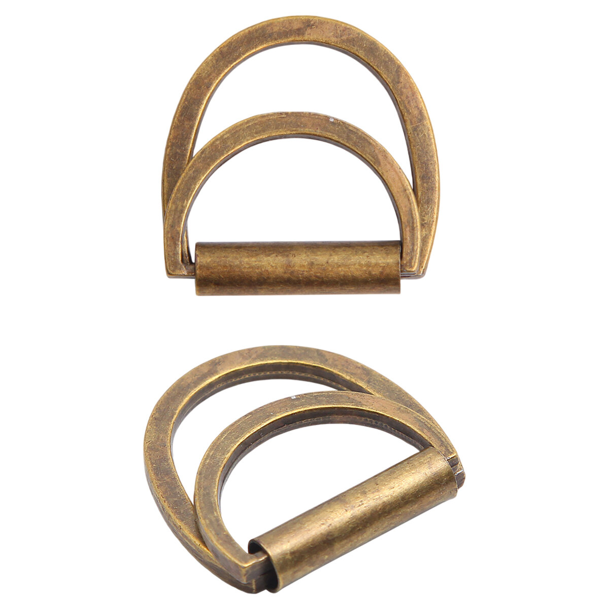 Пряжка для ремня (Полукольцо двойное) 25 мм металл (OB (бронза) 2 шт