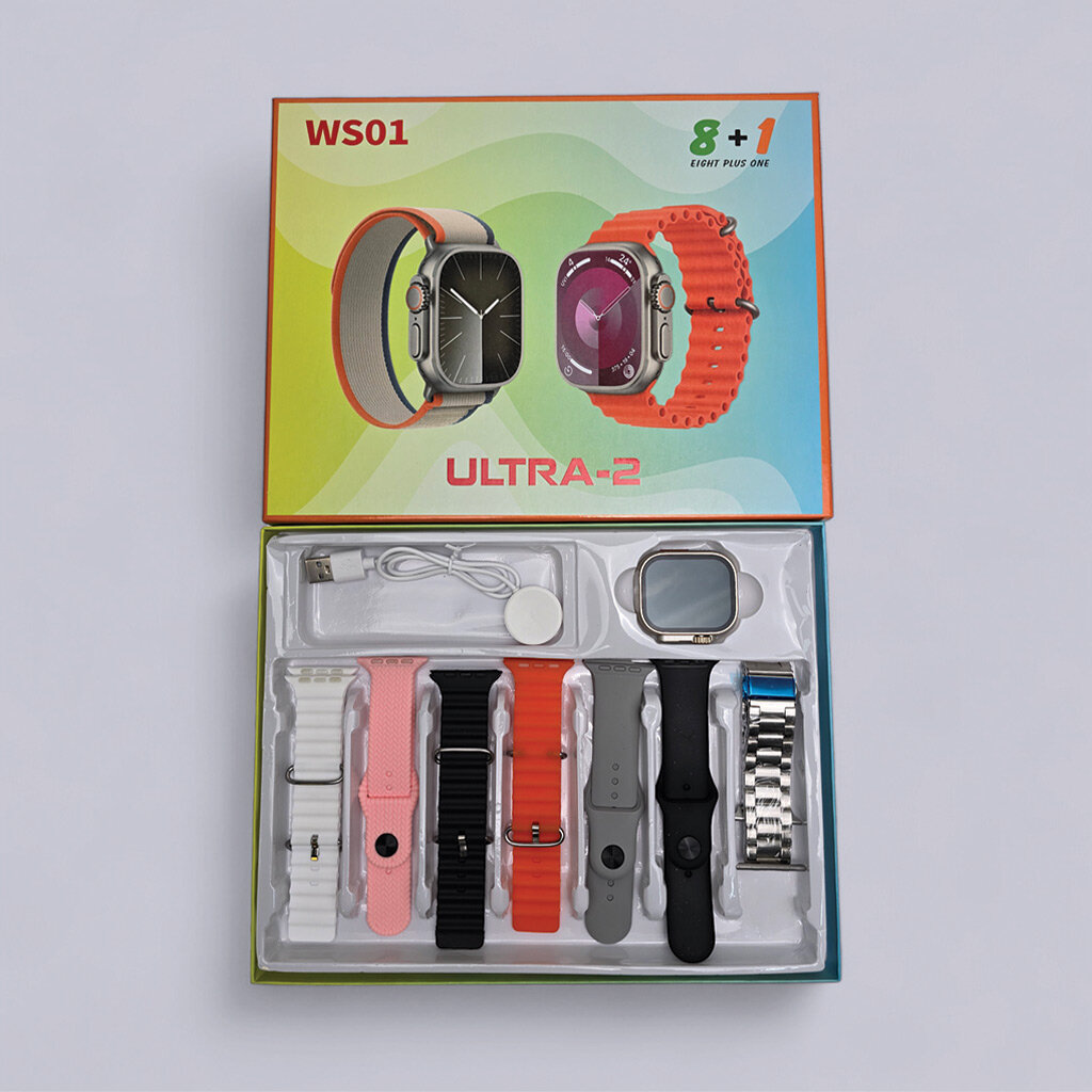 Умные часы Smart Watch, WS01, ULTRA-2, Android, iOS, Bluetooth 5.0, 48мм