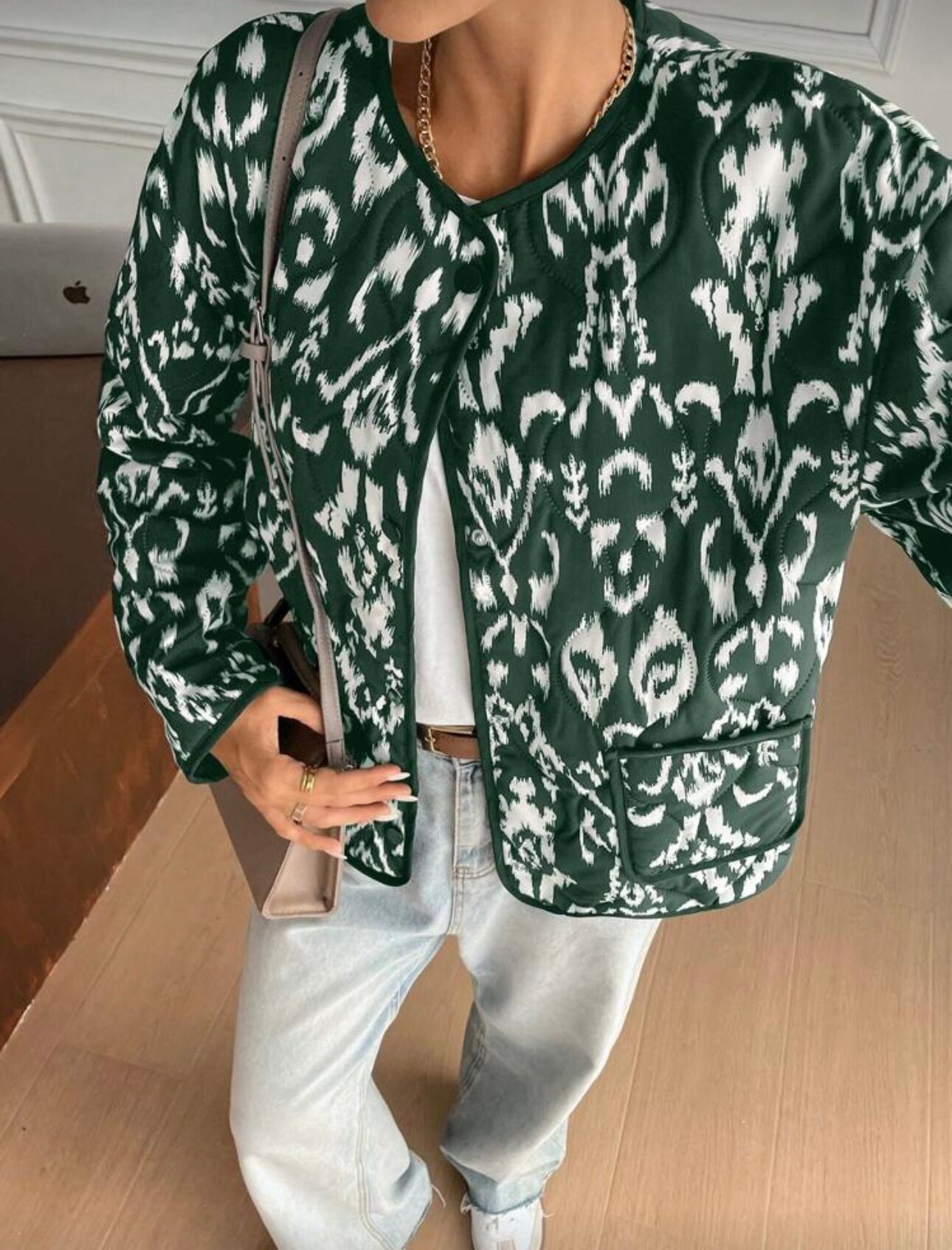 Бомбер , размер Xs, green