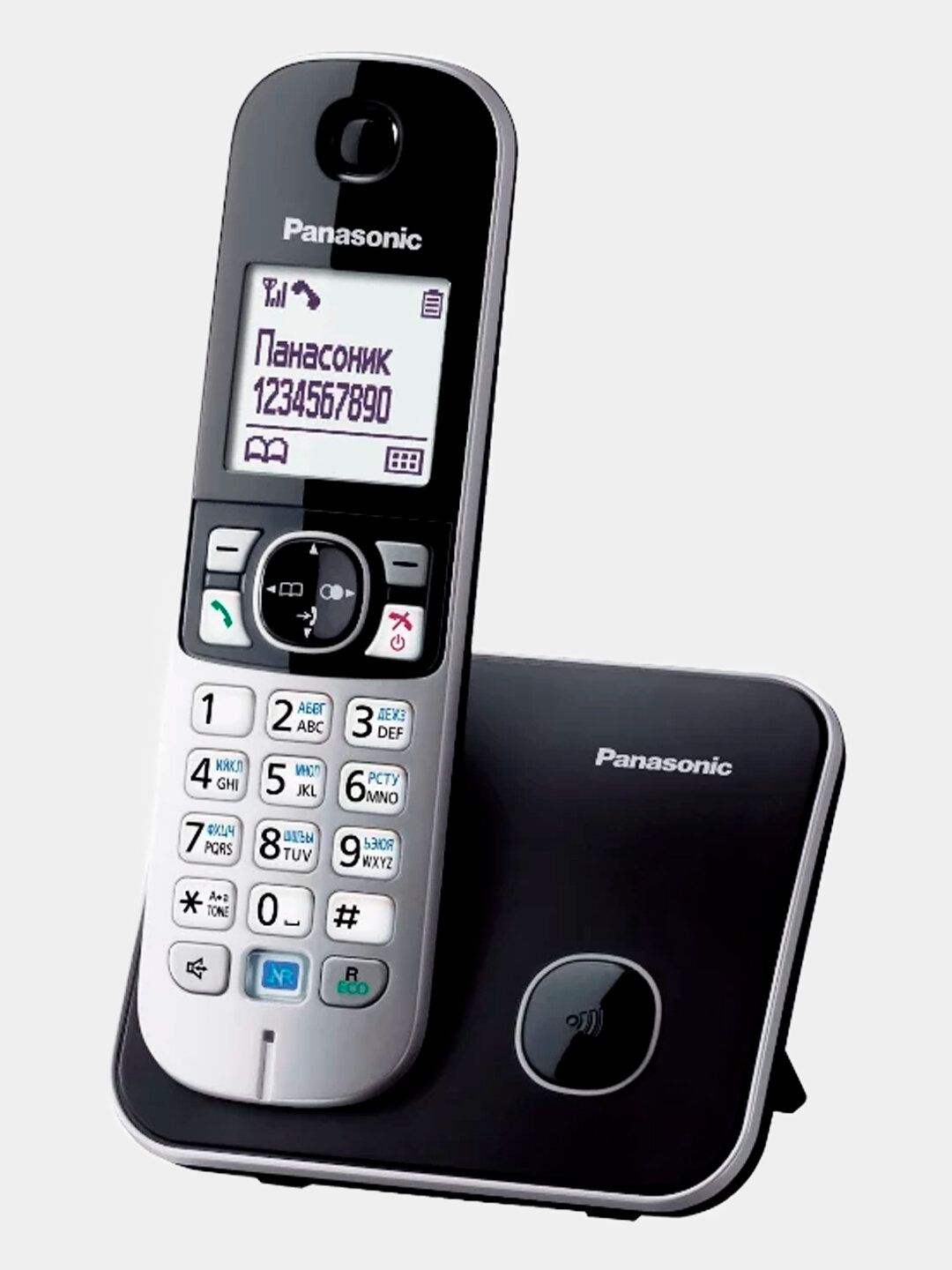 Радиотелефон Panasonic KX-TG6811UAB, голосовой АОН, резервное питание, режим "Радионяня"