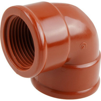 Угольник ПП 1" с внутренней резьбой коричневый AV ENGINEERING (AVE159006) — фото 1