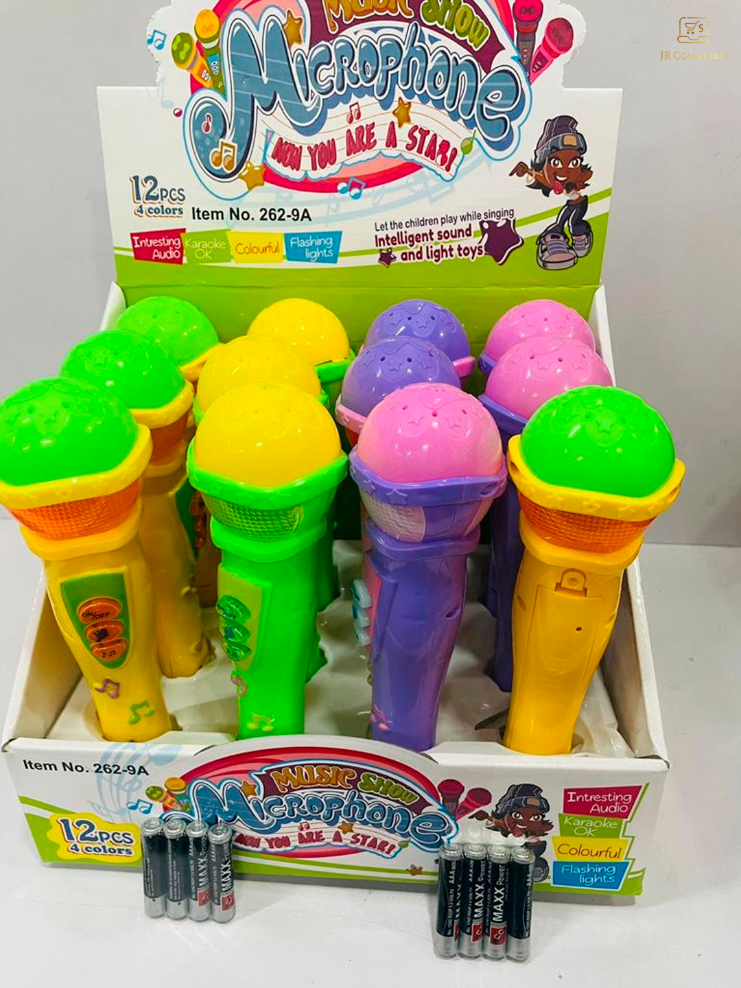 Игрушечный микрофон для музыкального пения Toyshine, оснащенный светом и звуком