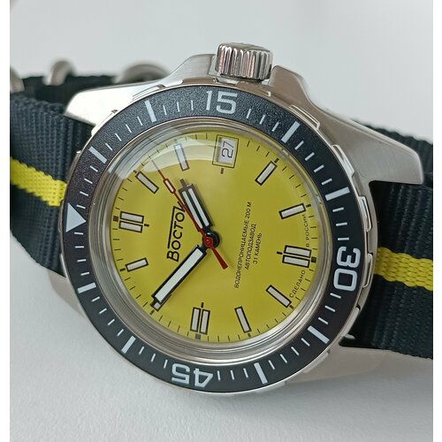 фото Наручные часы восток амфибия 2416/14050б, желтый