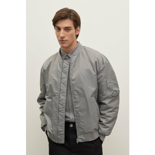 Куртка FINN FLARE, размер XL, серый lmc демисезонная силуэт свободный карманы капюшон размер xl бежевый