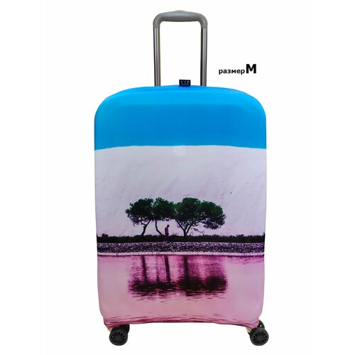 Чехол для чемодана Vip collection 2343_M, размер M, бордовый чехол для чемодана vip collection 9006 m размер m голубой