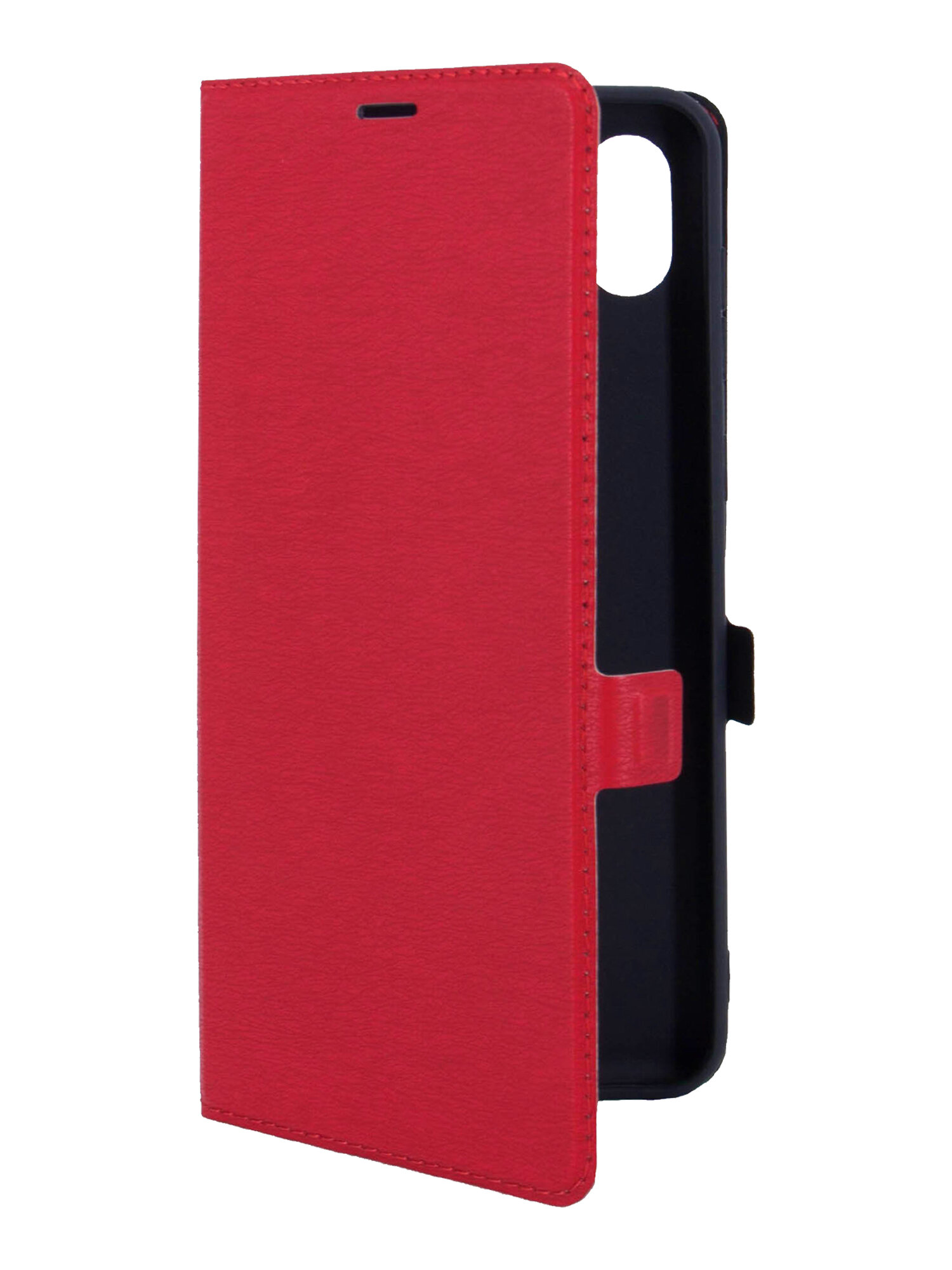 Чехол на Samsung Galaxy A04 (Самсунг А04) красный книжка эко-кожа с функцией подставки отделением для пластиковых карт и магнитами Book case, Miuko