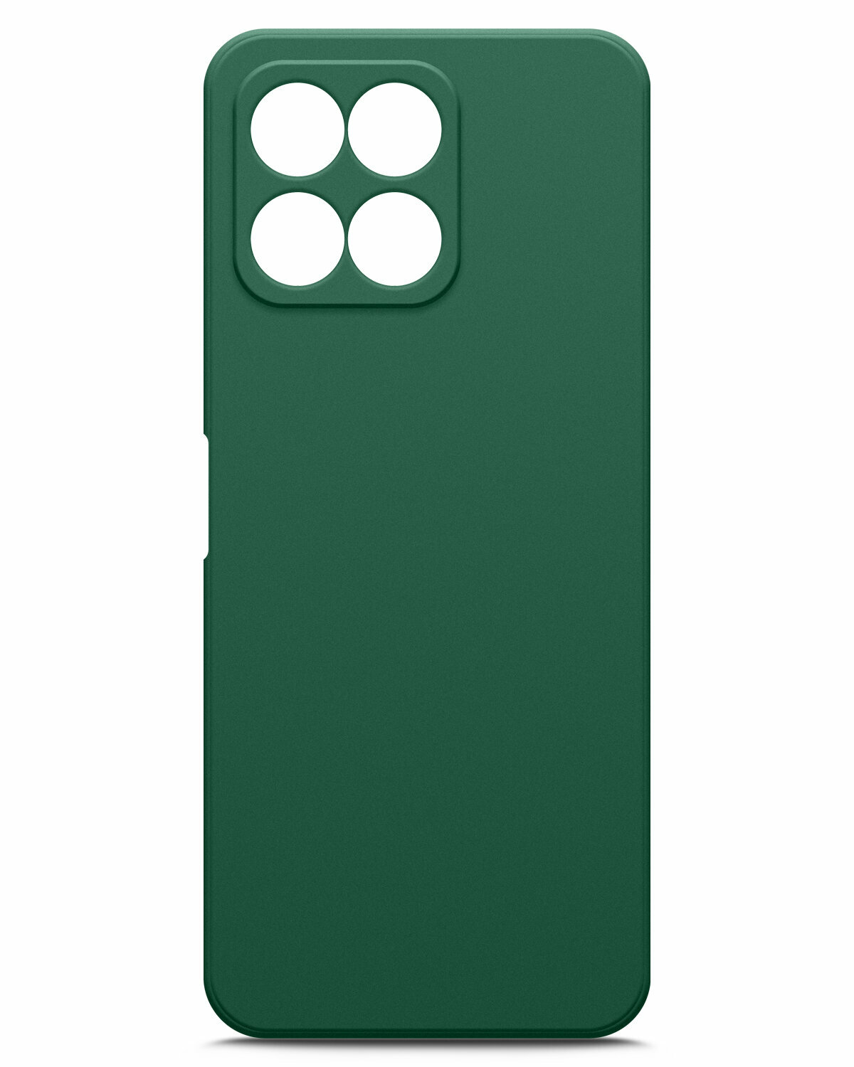 Чехол на Honor X6 (Хонор Х6) зеленый опал силиконовый с защитной подкладкой из микрофибры Microfiber Case, Miuko