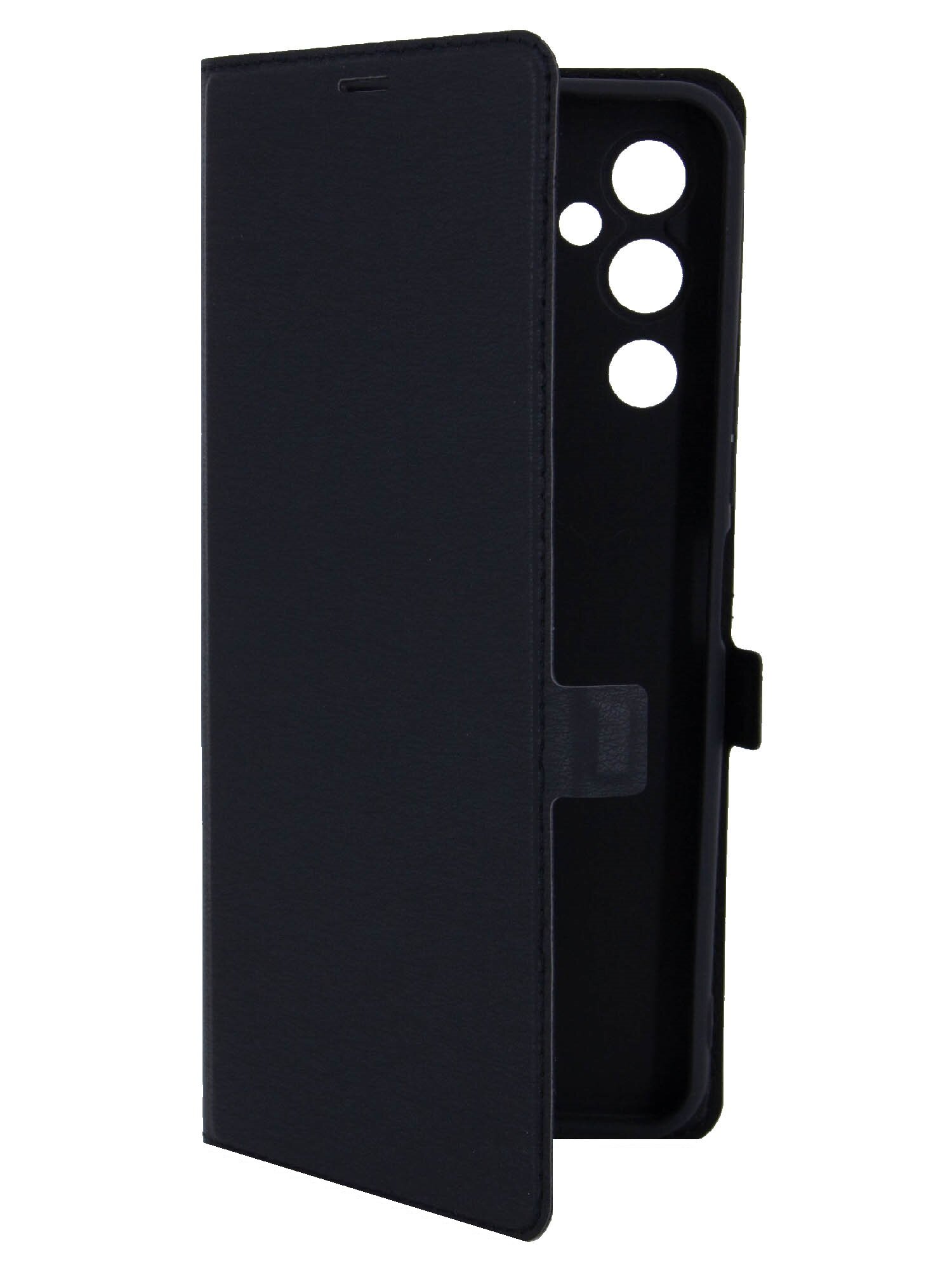 Чехол на Tecno Pova 4 (Техно Пова 4 ) черный чехол книжка эко-кожа с функцией подставки отделением для карт и магнитами Book case Miuko