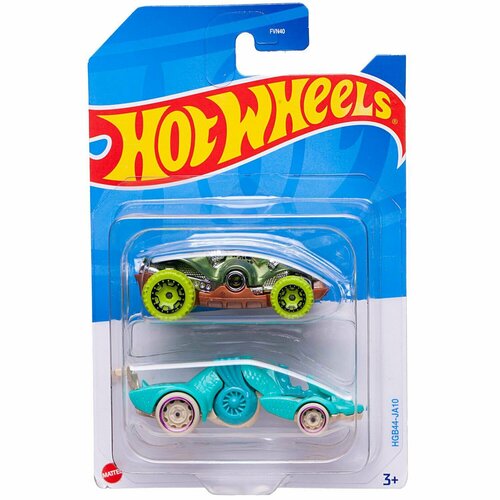 Набор машинок Hot Wheels упаковка из 2-х штук №21 - Mattel [FVN40/21] набор машин mattel hot wheels fvn40 1 7 см разноцветный