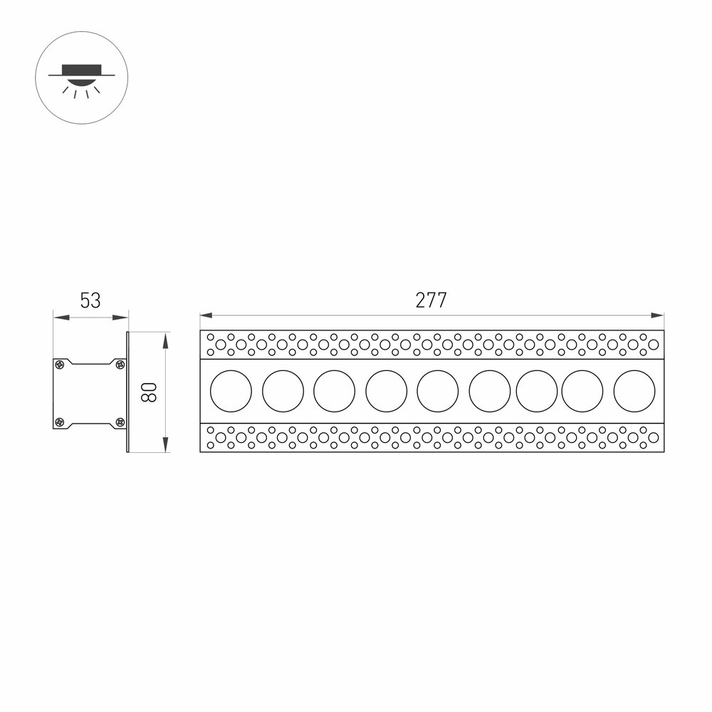 Встраиваемый светодиодный светильник Arlight MS-Orient-Built-Trimless-TC-S38x277-20W Day4000 / - фото №12