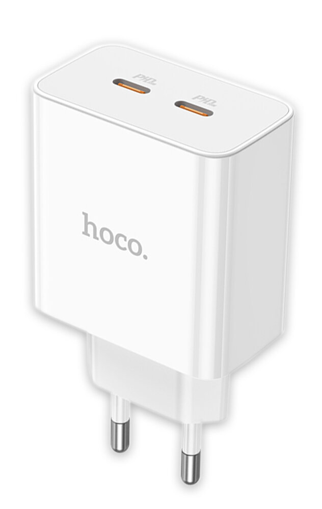 Быстрое зарядное устройство Hoco C108A Leader PD35W dual port(2C) charger white