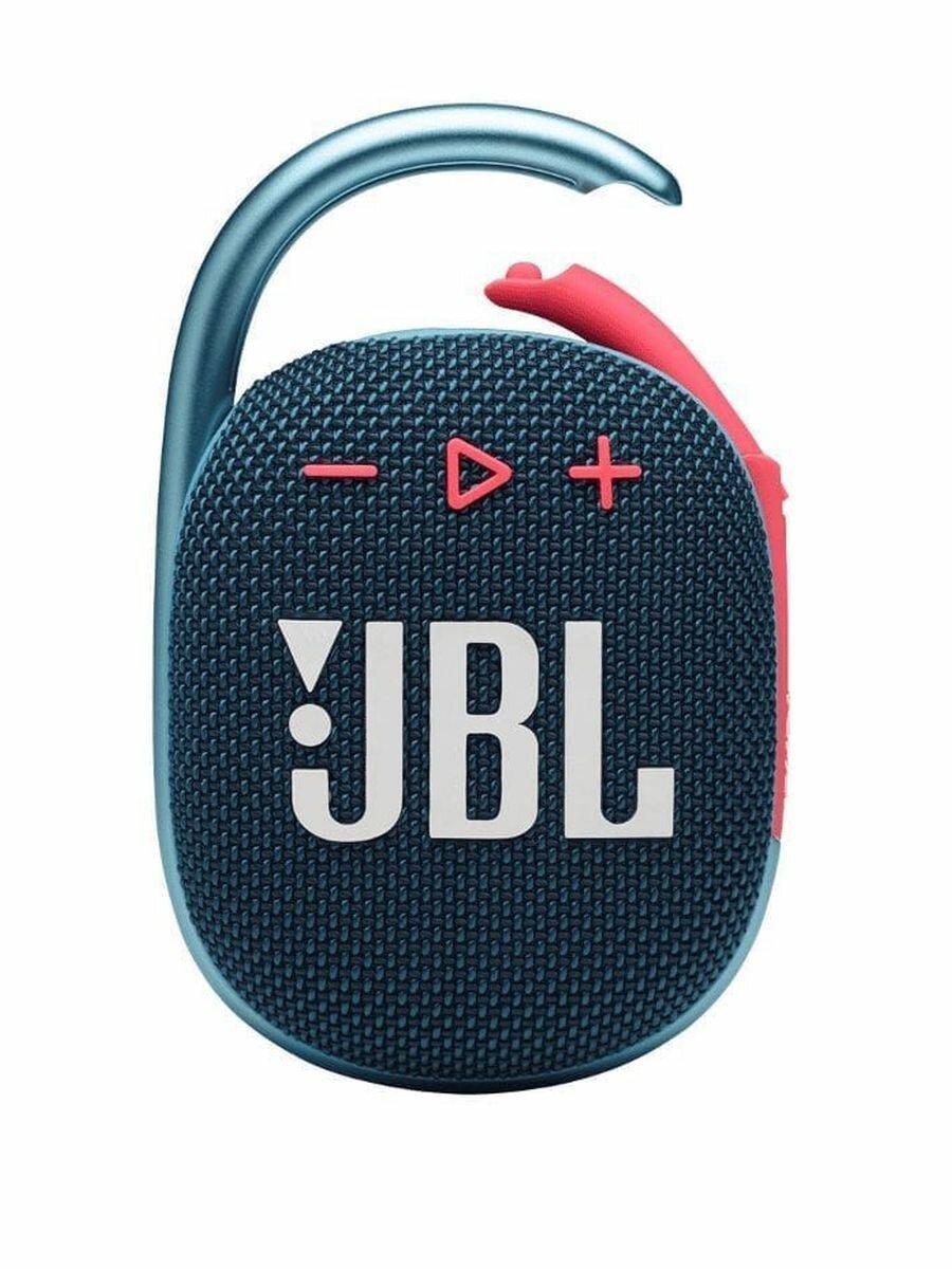 Портативная колонка JBL Clip 4, 5 Вт, синий, розовый