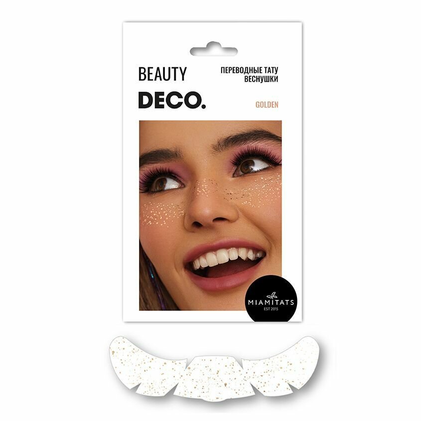DECO. Набор переводных тату-веснушек by Miami tattoos (Golden)