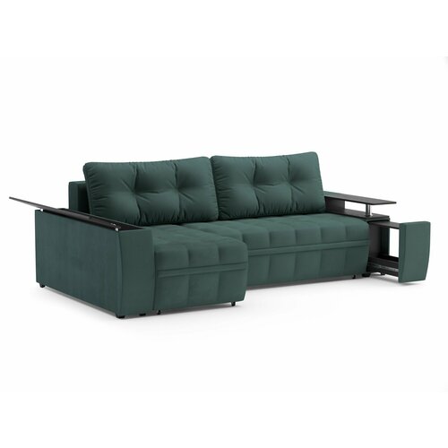 Диван-кровать угловой (левый) Мустанг с утяжками, баром и ящиками, НПБ, еврокнижка, спальное место 160*210см, габарит 265 см210