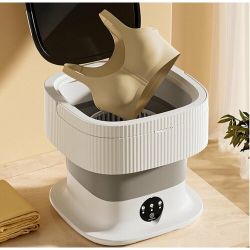 Мини-стиральная машина для дома и дачи DK-608 с функцией стерилизации 11 л серая 2625₽