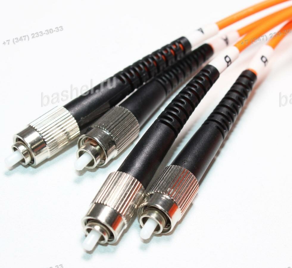 Патч-корд оптический FC-FC/UPC duplex 62.5/125 3мм 3м.