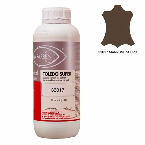 Краска проникающая для кожи Toledo Super 1000 мл. Цвет: Т. коричневый 33017