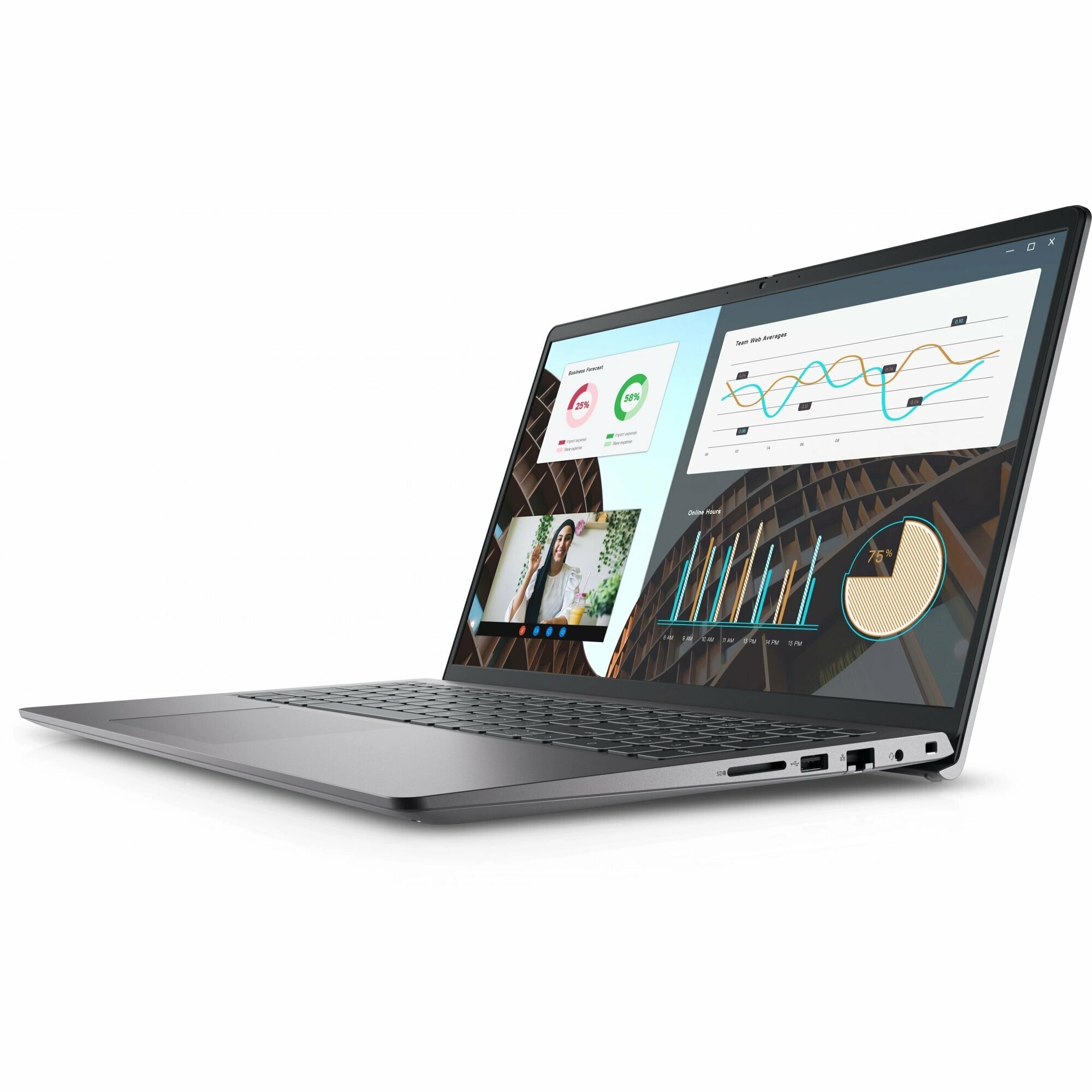 Ноутбук Dell Vostro 3530 15.6" FHD/Core i5 1335U/16Gb/SSD 512Gb/Intel Iris Xe/Ubuntu black — фото 1