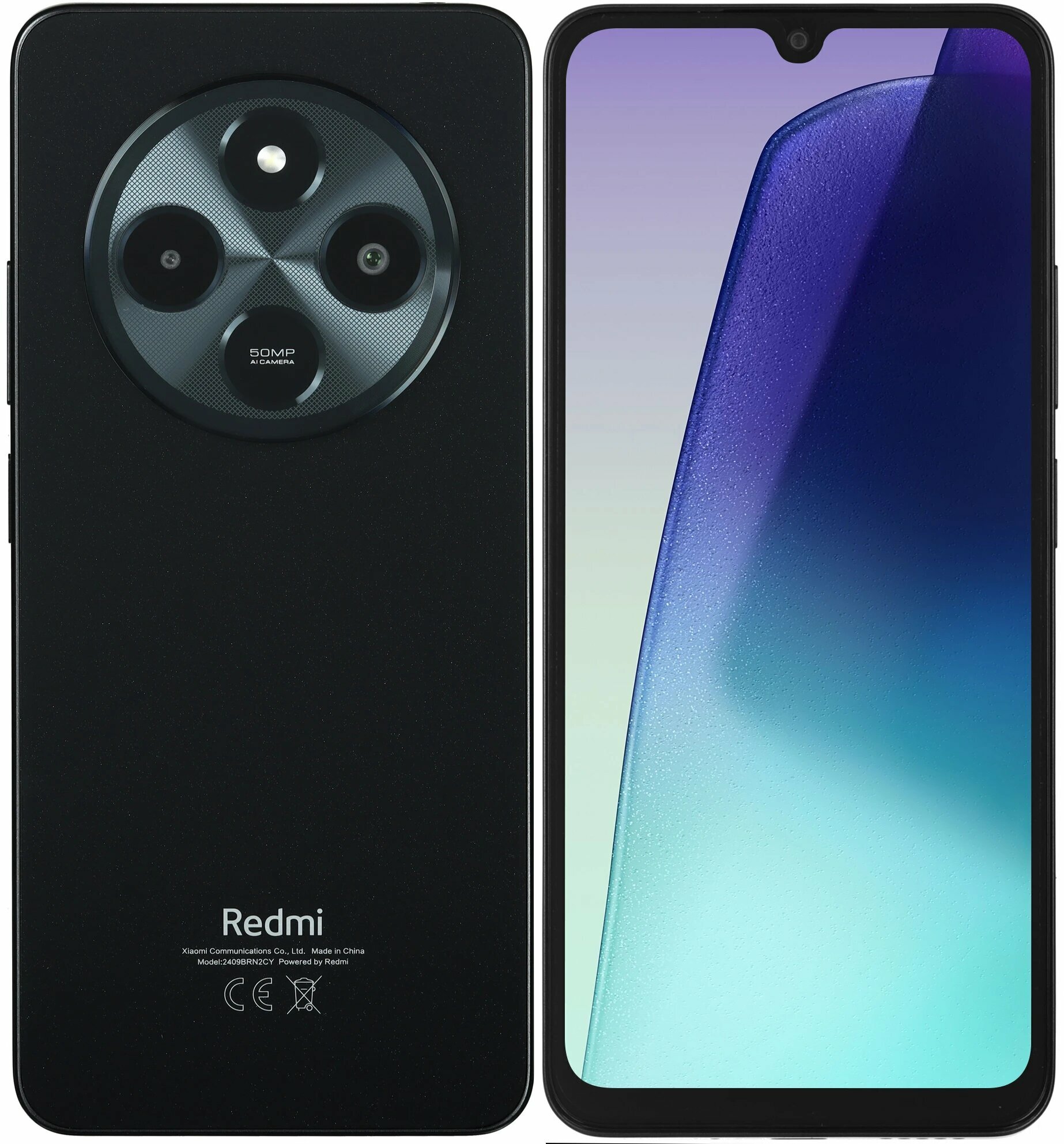 Смартфон Xiaomi Redmi 14C, 8/256 ГБ, 6.88", NFC, сканер отпечатка, черный