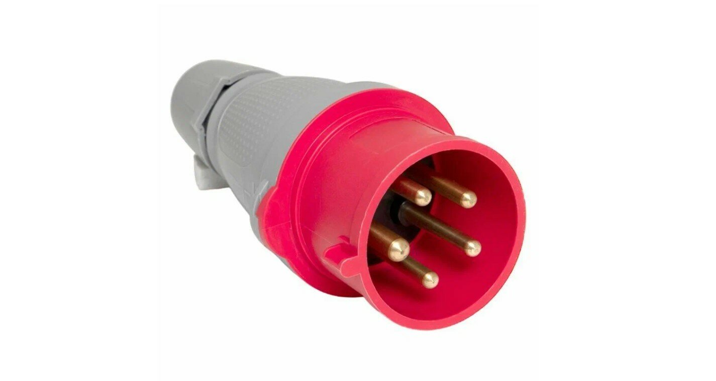 Вилка переносная 025 3Р+РЕ+N 32А 380В IP44 PROxima EKF ps-025-32-380-PRO