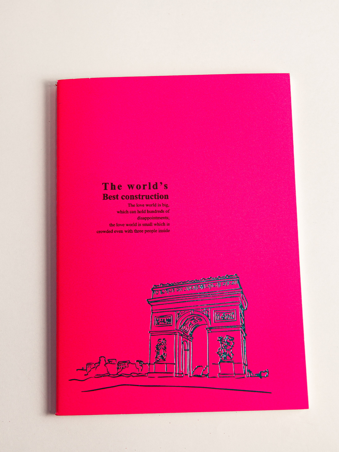 Неоновая тетрадь в клетку, 40 листов, Размер 18*25,5, цвет : фуксия