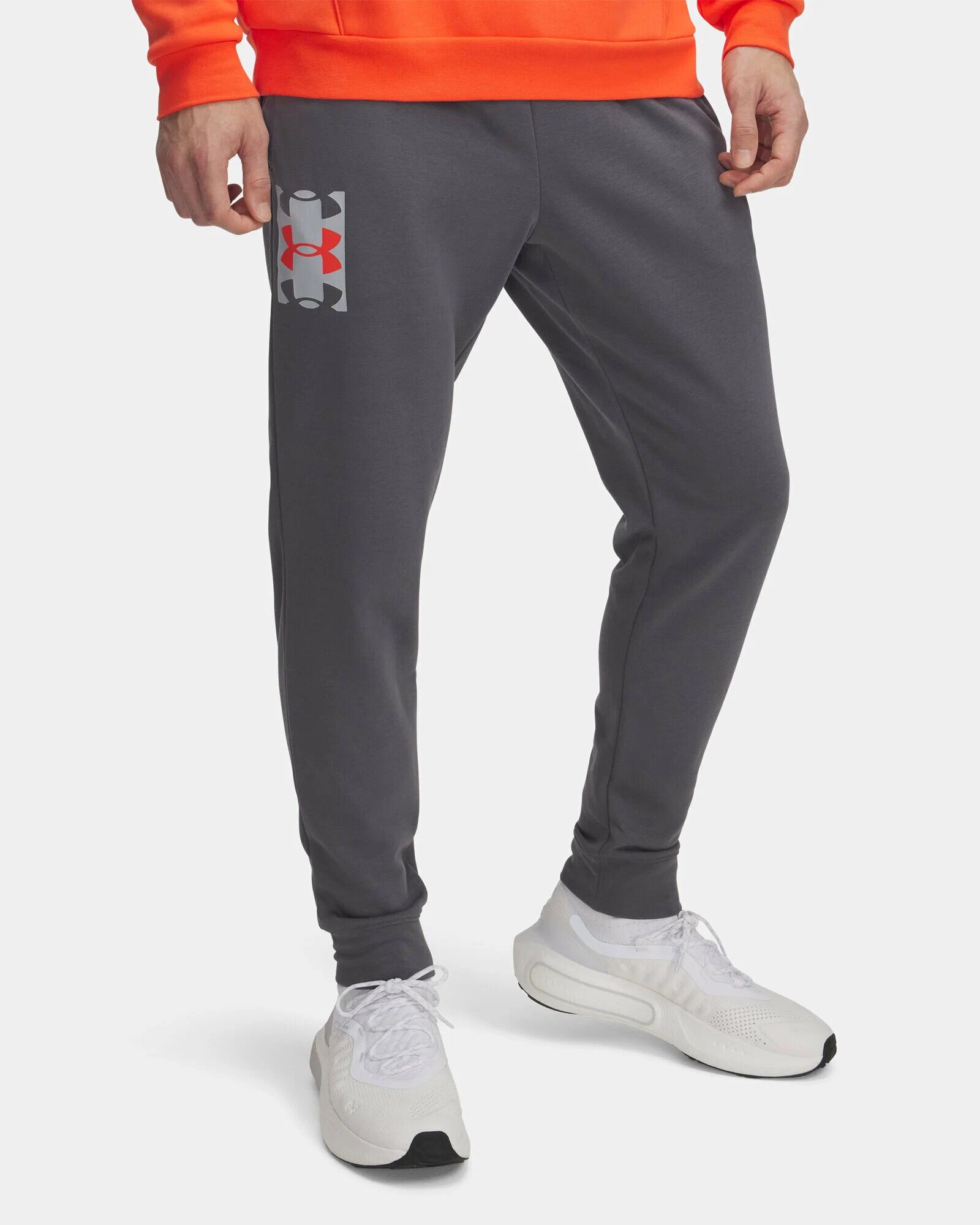 Брюки спортивные Under Armour Rival Terry Logo, размер XL, темно-серый