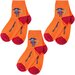 Носки AKOS, 3 пары, размер 14-16, оранжевый
