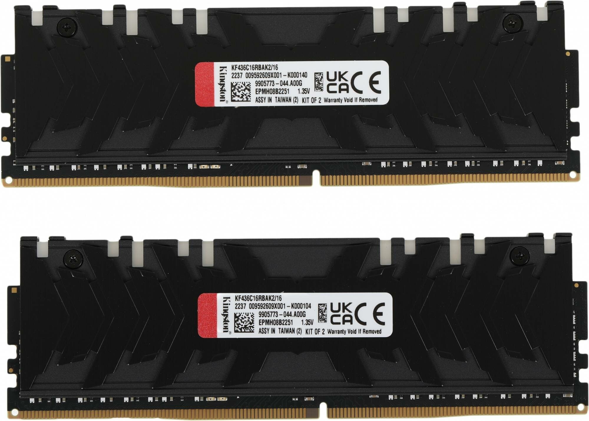 Оперативная память Kingston Fury Renegade RGB KF436C16RBAK2/16 DDR4 - 2x 8ГБ 3600, DIMM, Ret - фотография № 6