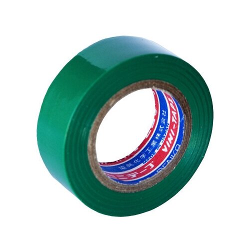 Лента изоляционная Denka Vini Tape, 19 мм, 9 м, зеленая арт. #102-Green 9m