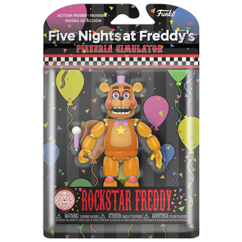Купить Подвижная фигурка Рокстар Фредди светится в темноте из 5 ночей с Фредди (Rockstar Freddy) 13 см, Funko, Игровые наборы и фигурки