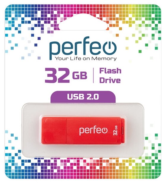 USB  Perfeo USB 32GB C04 Red