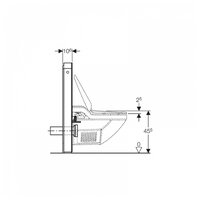 Рамная инсталляция GEBERIT 131.024.SJ.1 Monolith Premium черный