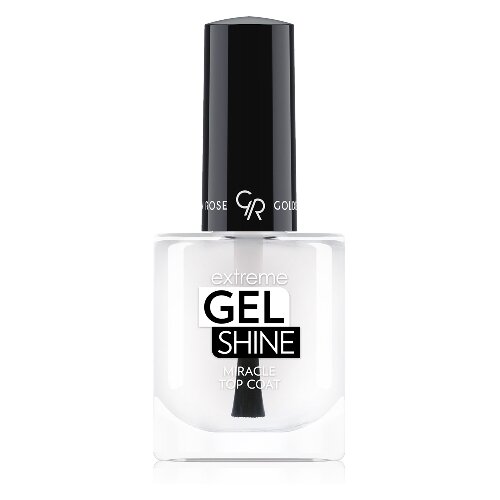 Golden Rose Верхнее покрытие Extreme Gel Shine Miracle Top Coat, прозрачный, 10.2 мл limoni основа и покрытие matte top coat матирующее покрытие антиблеск 7 мл