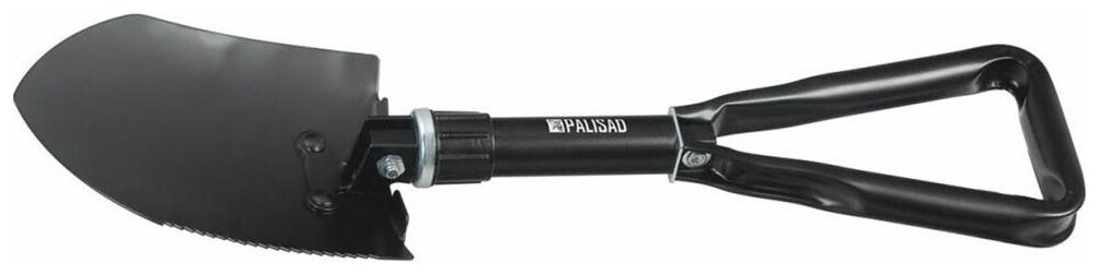Лопата штыковая складная Palisad 61428 Лопата походная, 150*200*253-620 мм, цельнометаллическая, складная в чехле