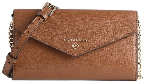 Сумка  кросс-боди MICHAEL KORS, натуральная кожа, коричневый