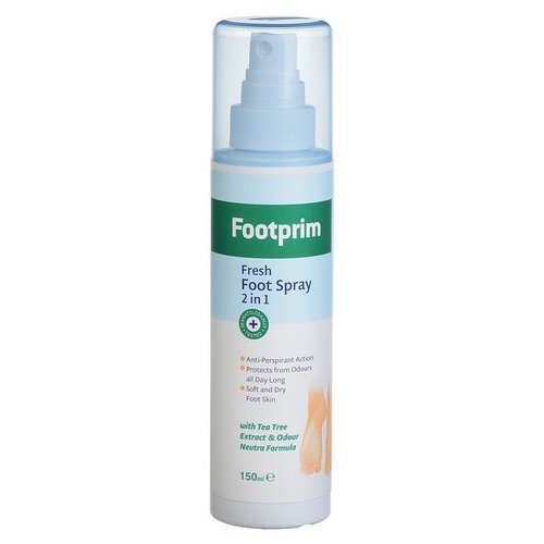 Footprim Дезодорант-антиперспирант для ног 2 в 1 Fresh 150 мл бутылка