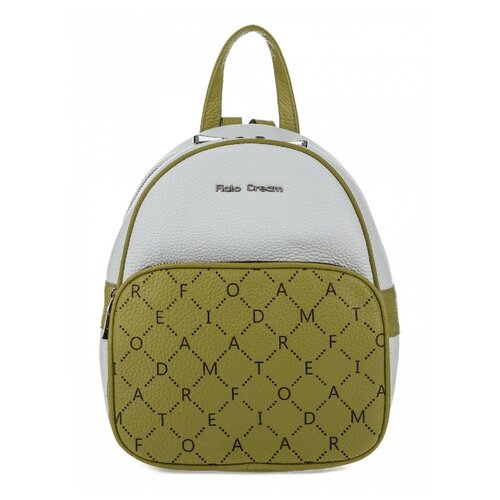 фото 13250 fiato dream кожа молочный/зеленый виноград (рюкзак женский)