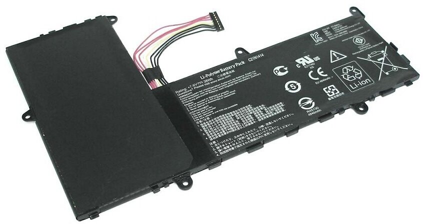 Аккумуляторная батарея для ноутбука Asus EeeBook X205TA (C21N1414) 7.6V 38Wh