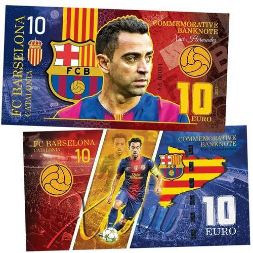 10 EURO Katalonia — Xavi. Legends of FC Barselona. (Хави)​. UNC