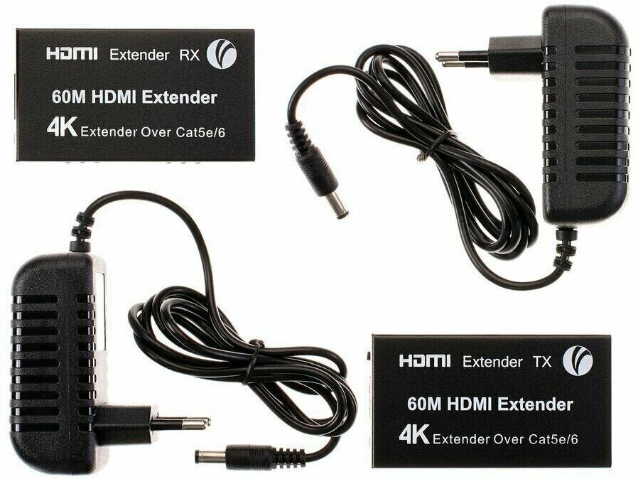 VCOM DD471 Удлинитель HDMI по витой паре до 60м extender VCOM <DD471> +2б.п. - фото №11
